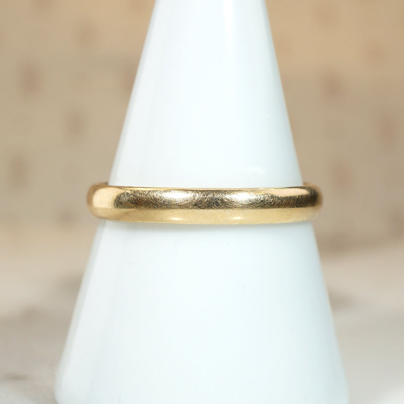 Charming Size 10 14k Gold Band Circa 1900