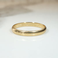 Charming Size 10 14k Gold Band Circa 1900