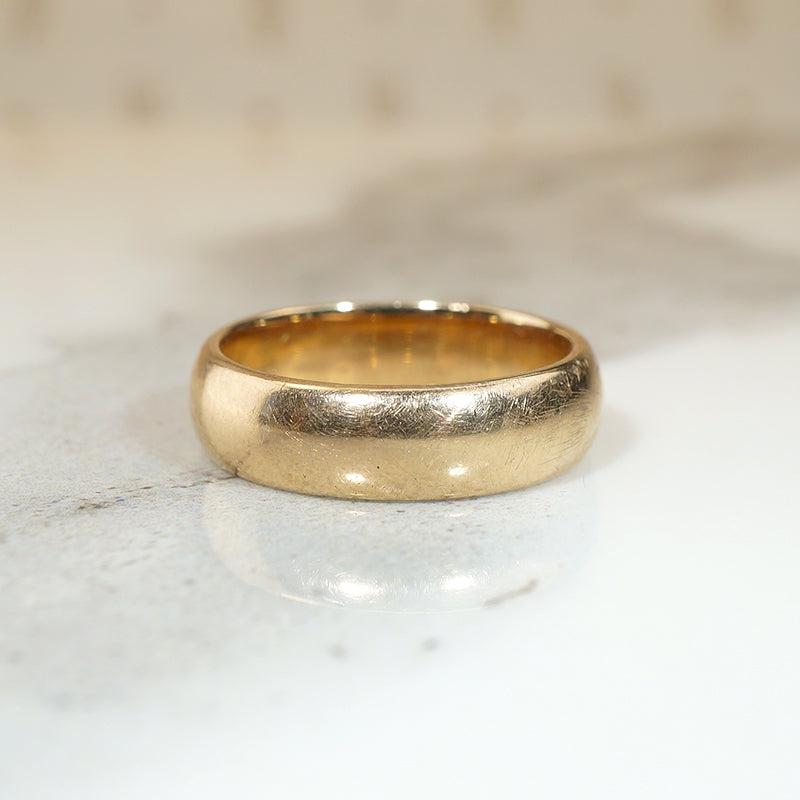 Antique Austrian Gold Wedding Band Size 6