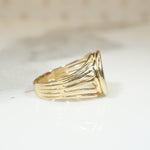 Gold Pinky Coin Ring