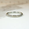 Forget-Me-Not Engraved Size 9 Wedding Band