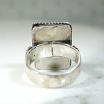 Tibetan Turquoise & Coral Sterling Silver Ring