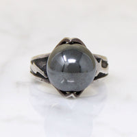 Hematite Orb Cosmic Wizard's Ring