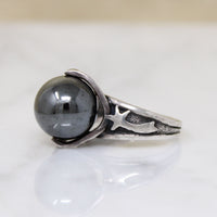 Hematite Orb Cosmic Wizard's Ring