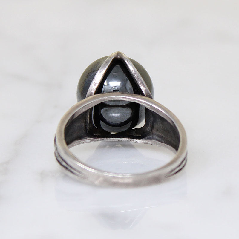 Hematite Orb Cosmic Wizard's Ring