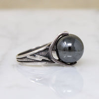 Hematite Orb Cosmic Wizard's Ring