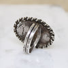 Petrified Wood in Sterling Silver Statement Ring