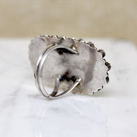 Incredible Zuni Turquoise Petit Point Ring