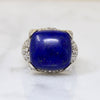 Thailand Lapis Lazuli in Ornate Sterling Ring