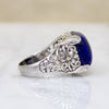 Thailand Lapis Lazuli in Ornate Sterling Ring