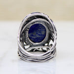 Enchanting Elven Lapis & Sterling Silver Ring