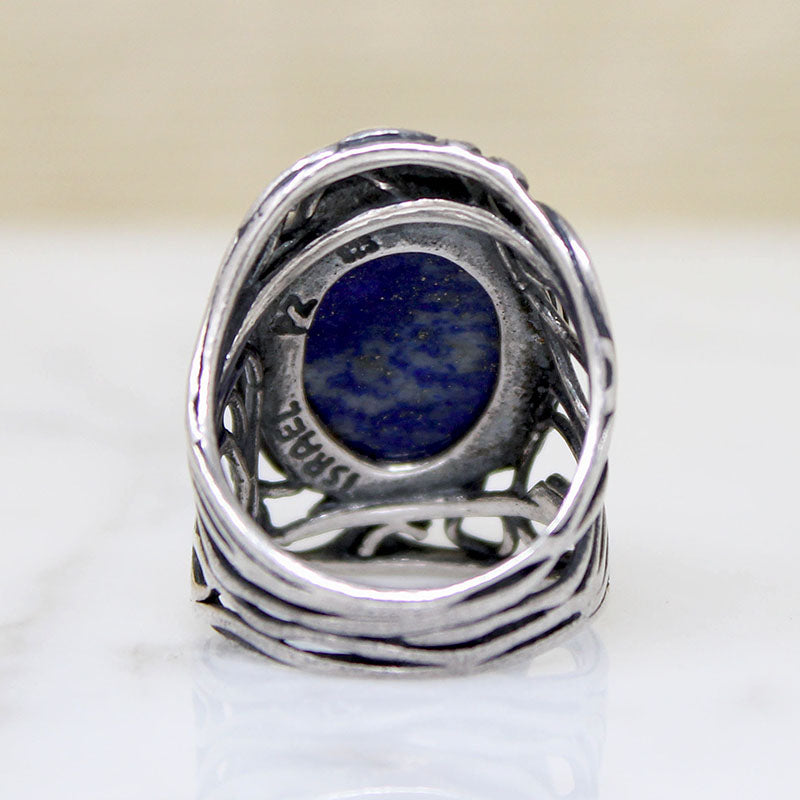 Enchanting Elven Lapis & Sterling Silver Ring