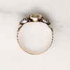 18th Century Rose Cut Diamond Ring in Silver & Gold