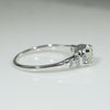 Art Moderne Yellow & White Diamonds in Platinum Ring