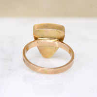 Brilliant Blue Turquoise in Simple Gold Ring