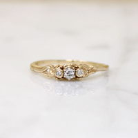 Enchanted Little Diamond & Gold Ring