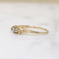 Enchanted Little Diamond & Gold Ring