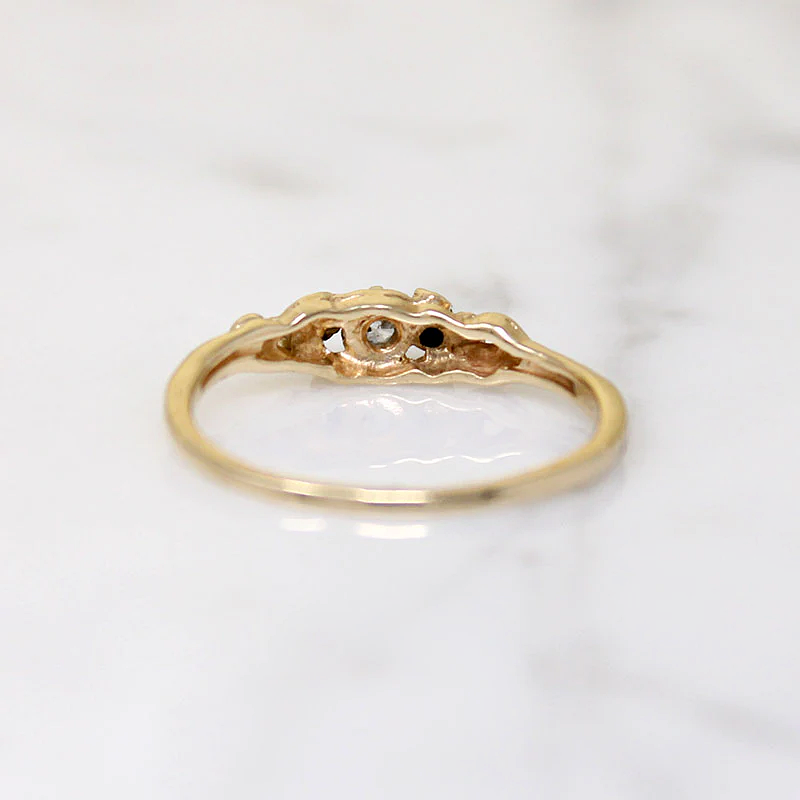 Enchanted Little Diamond & Gold Ring