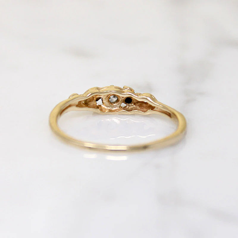 Enchanted Little Diamond & Gold Ring