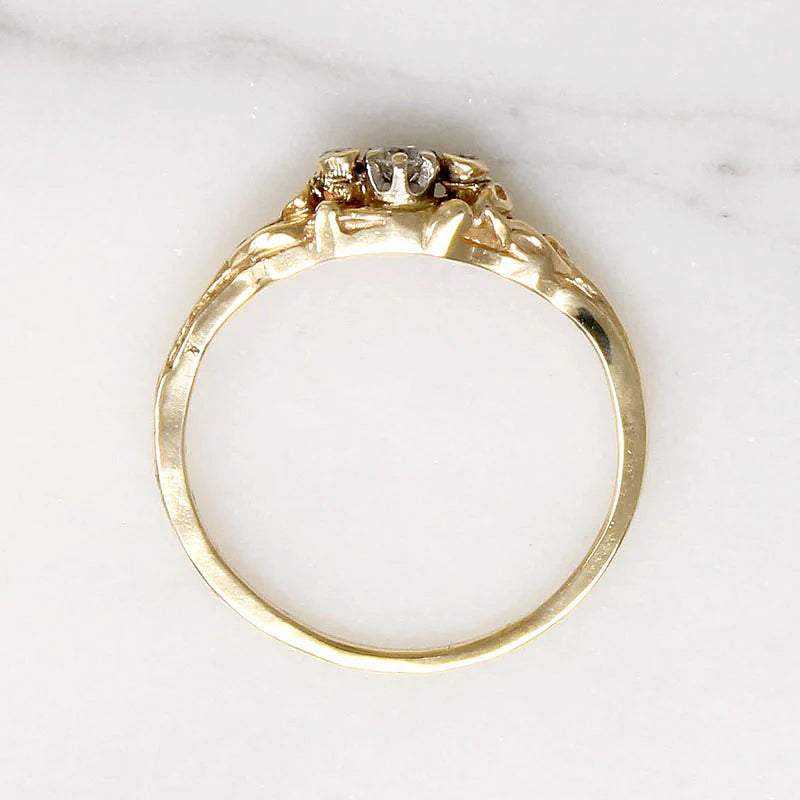Enchanted Little Diamond & Gold Ring