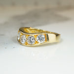 Luxurious 1.15tcw Diamond Contour Band in 18k Gold