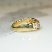 Luxurious 1.15tcw Diamond Contour Band in 18k Gold