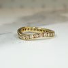 Contoured Diamond & 18k Gold Eternity Band