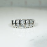 Retro Revival Chunky Diamond Band in White Gold