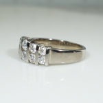 Retro Revival Chunky Diamond Band in White Gold