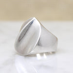 Mesmerizing Mexican Modernist Sterling Ring