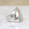 Mesmerizing Mexican Modernist Sterling Ring