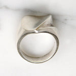 Mesmerizing Mexican Modernist Sterling Ring