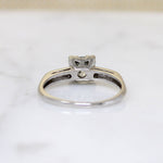 Refined Mid Century Old European Cut Diamond & Platinum Ring