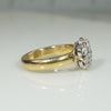 Cheerful Mid Century Daisy Diamond Cluster Ring