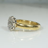 Cheerful Mid Century Daisy Diamond Cluster Ring