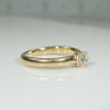 Old European Cut Diamond Solitaire on Chunky Gold Band