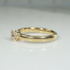 Old European Cut Diamond Solitaire on Chunky Gold Band