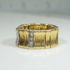 Roberto Coin "Elephant Skin" 18k Gold & Diamond Band