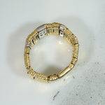 Roberto Coin "Elephant Skin" 18k Gold & Diamond Band