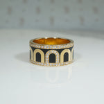 L'Arc Ceramic, Diamond & 18k Gold Band by DAVIDOR