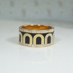 L'Arc Ceramic, Diamond & 18k Gold Band by DAVIDOR