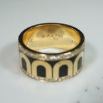 L'Arc Ceramic, Diamond & 18k Gold Band by DAVIDOR