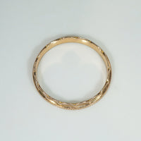 Scalloped & Milgrained 14k Gold Band