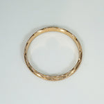 Scalloped & Milgrained 14k Gold Band