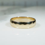 Subtly Hammered Size 12 14k Gold Band