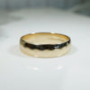 Subtly Hammered Size 12 14k Gold Band