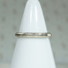 Soft Scallops 18k White Gold Band