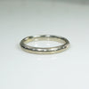 Soft Scallops 18k White Gold Band