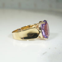 Fabulous Amethyst & 14k Gold Cocktail Ring
