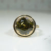 Unbelievable 15.75ct Zircon in 18k Gold & Diamond Ring